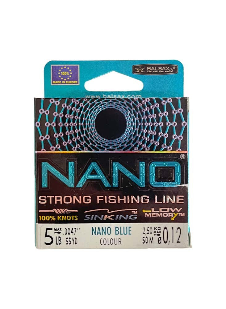 Nano Blue monofīlā aukla 0.14mm 50m 3.0kg
