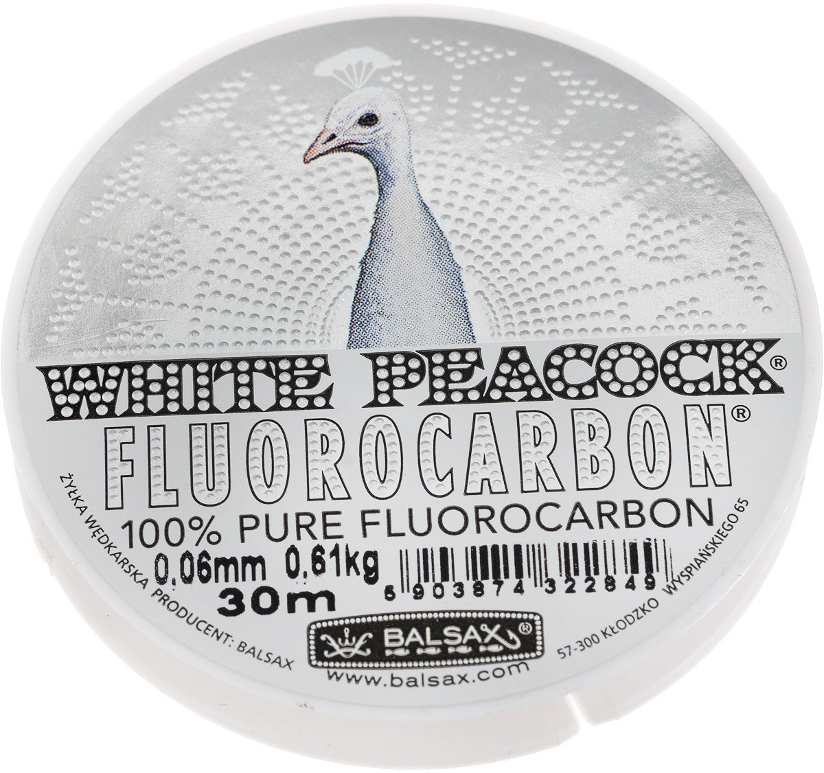 Balsax White Peacock fluorokarbona aukla 0.25mm 50m 5.53kg