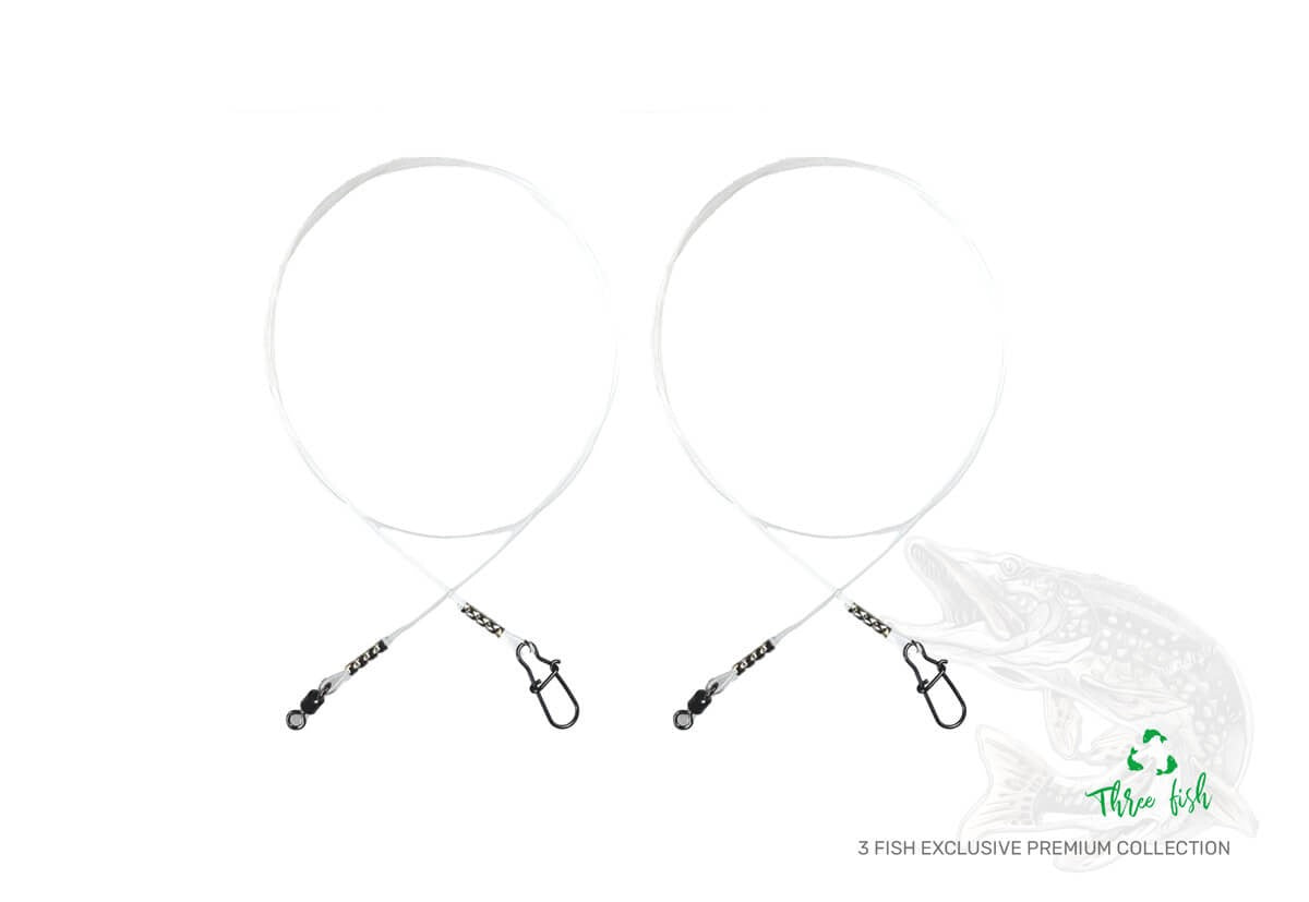 ZFISH Fluorocarbon Pavadiņa 25cm / 15kg – 2 gab.
