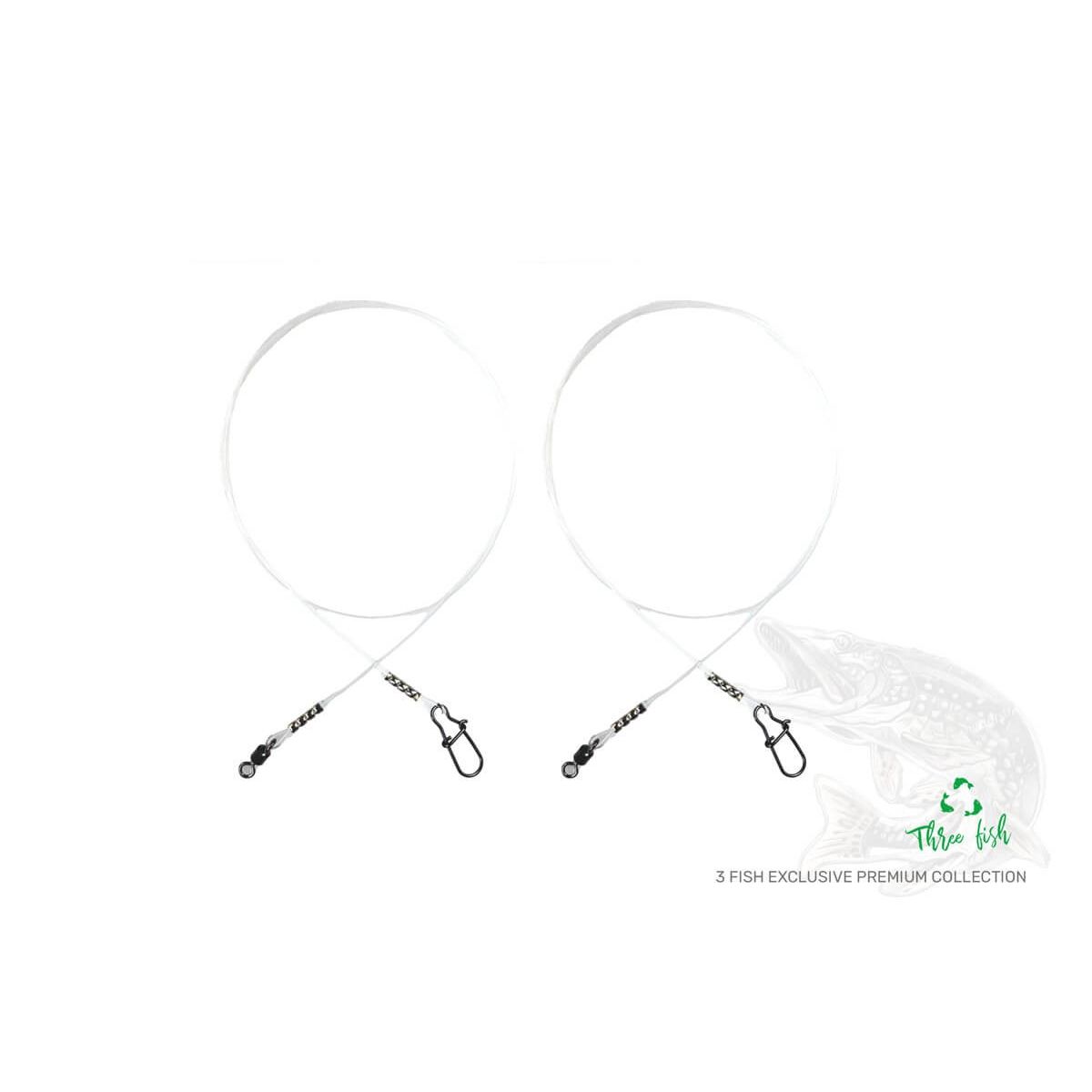 ZFISH Fluorocarbon Pavadiņa 15cm / 7 kg – 2 gab.