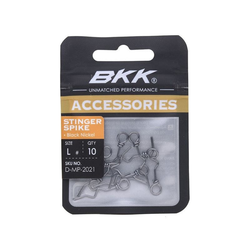 BKK Stinger Spike Stainless Black Nickel stingeru fiksatori (10 gab.)