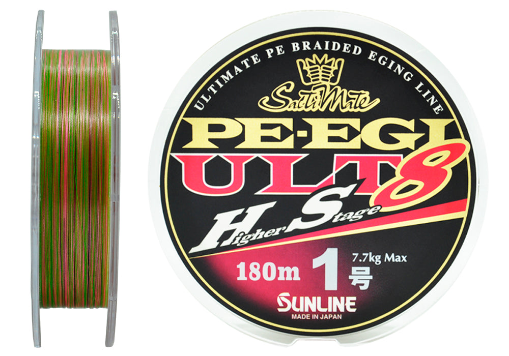Sunline SM PE EGI ULT HS8 HG 180 m pītā aukla