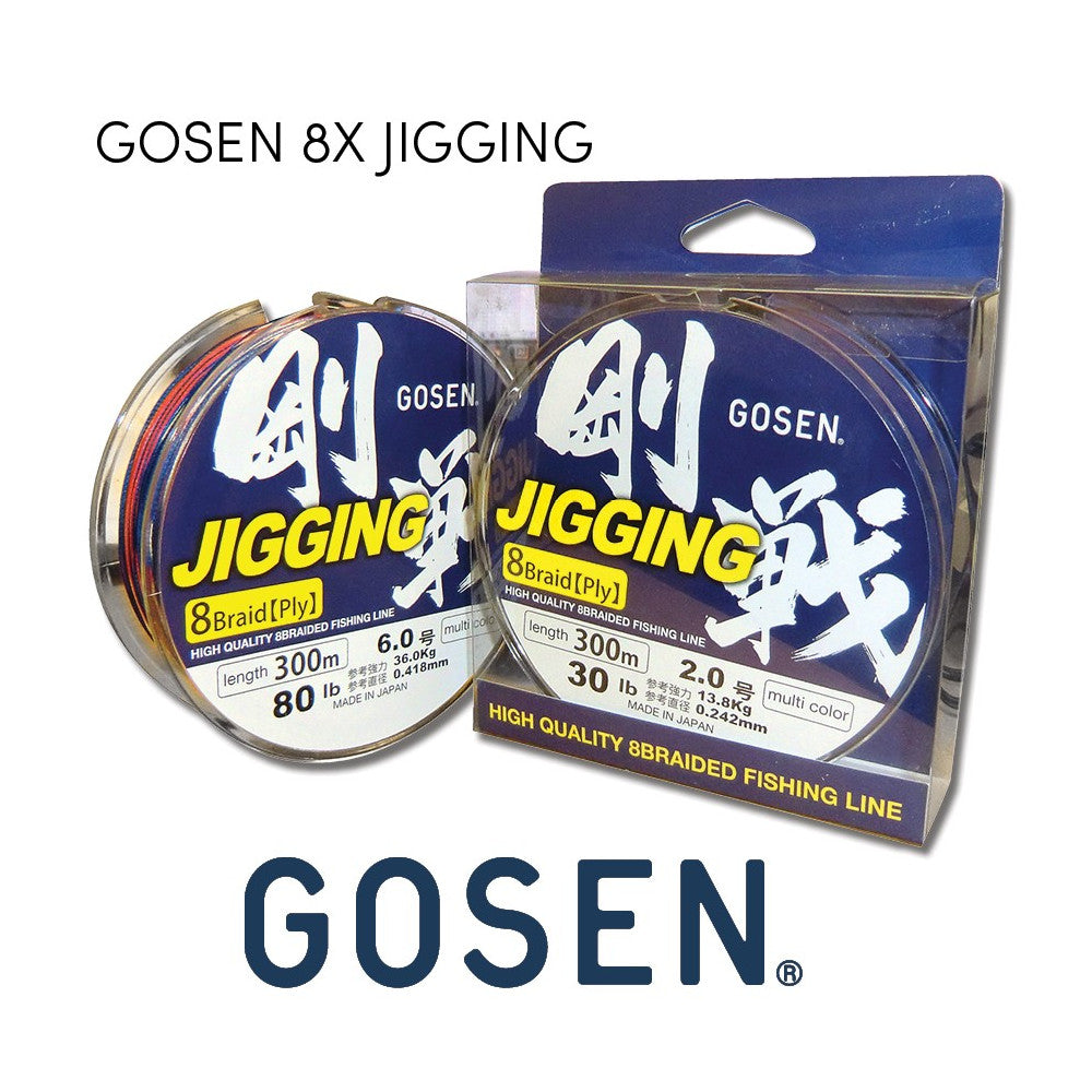 Gosen W8 Jigging PE Multi Color 300 m pītā aukla