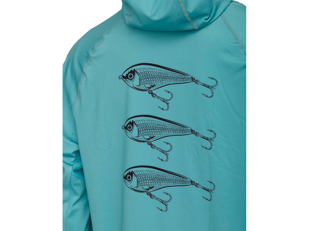 Westin krekls ar garām piedurknēm Bay UPF hoodie sea breeze