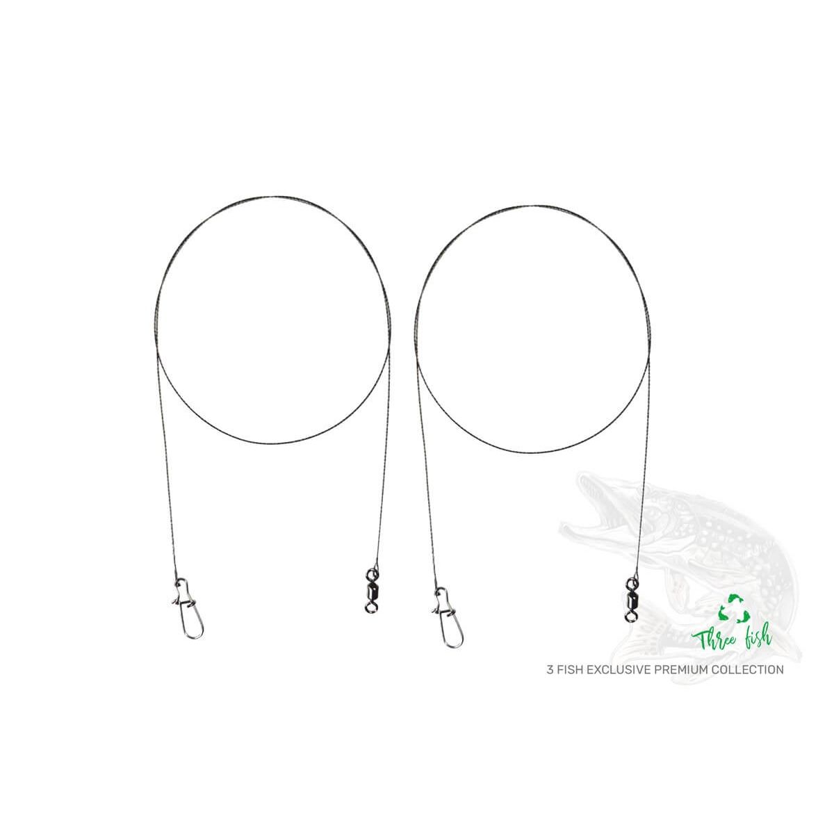 ZFISH Volframa Pavadiņa 15cm / 7kg – 2 gab.
