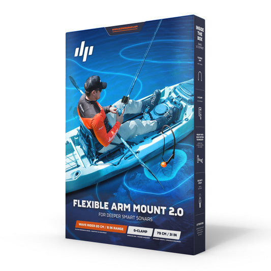 Deeper Flexible Arm Mount 2.0 elastīgais eholotes turētājs laivai