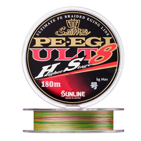 Sunline SM PE EGI ULT HS8 HG 180 m pītā aukla
