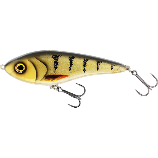 Westin Jerk 14 cm 60 g suspendējošs vobleris - 3D Amber Perch
