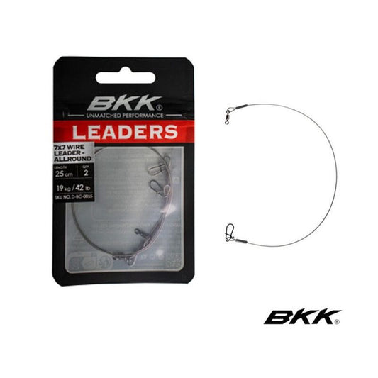 BKK 7x7 Wire Leader-Allround (Duolock Snap) 15cm / 9kg / 2vnt. pavadiņa