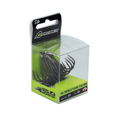 DAIWA Trīsžubura āķi 2/0 (6 gab.) – Prorex Treble Hook T30 SQS