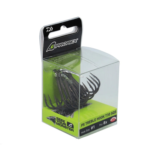 DAIWA Trīsžubura āķi 2/0 (6 gab.) – Prorex Treble Hook T30 SQS