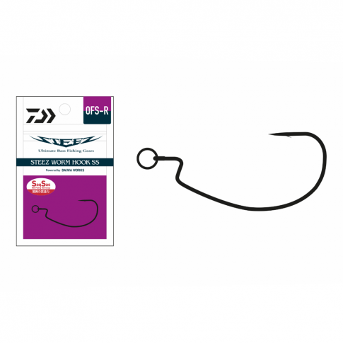 DAIWA Offset āķi 3/0 (3 gab.) – Steez Worm Hook SS