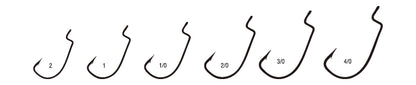 FUDO Offset āķi 1/0 (4 gab.) – Worm W108-BN