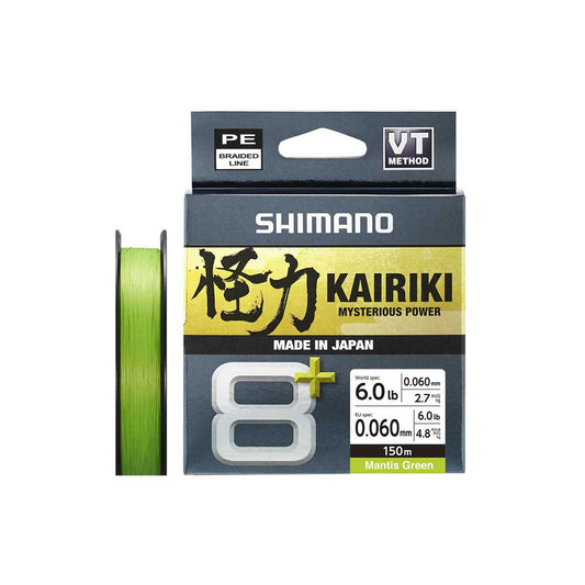 Shimano Kairiki 8+ Lime Green 150m