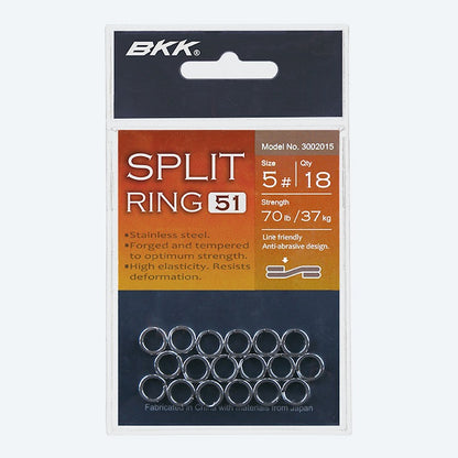 BKK Split Ring-51 šķeltais gredzens ( Dažādi izmēri)