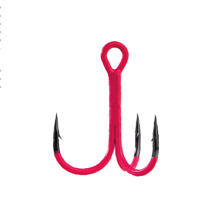 BKK Spear-21 UVP trīsžuburu āķi Pink #8 (7 gab.)