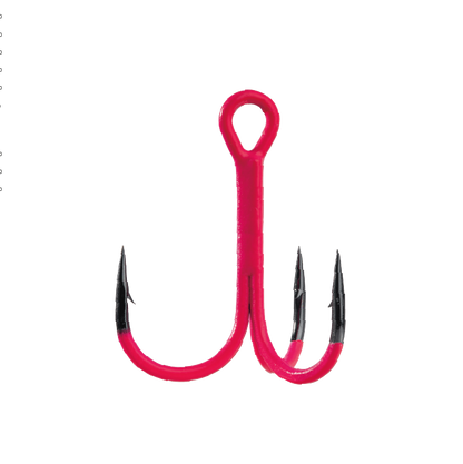 BKK Spear-21 UVP trīsžuburu āķi Pink #8 (7 gab.)