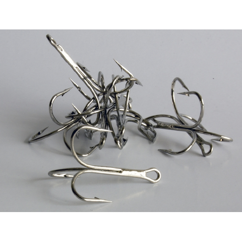 Trīsžuburu āķi Weihai Nr. 8/0 (Nickel) 1gab.