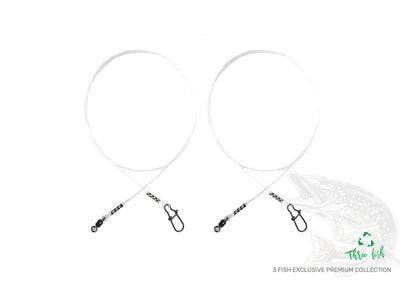 ZFISH Fluorocarbon Pavadiņa 15cm / 7 kg – 2 gab.