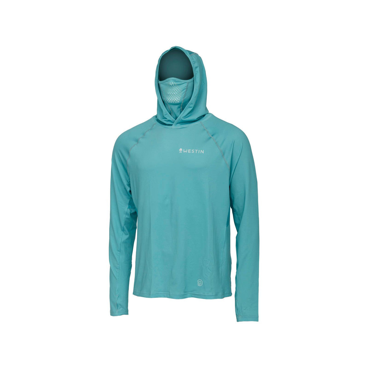 Westin krekls ar garām piedurknēm Bay UPF hoodie sea breeze