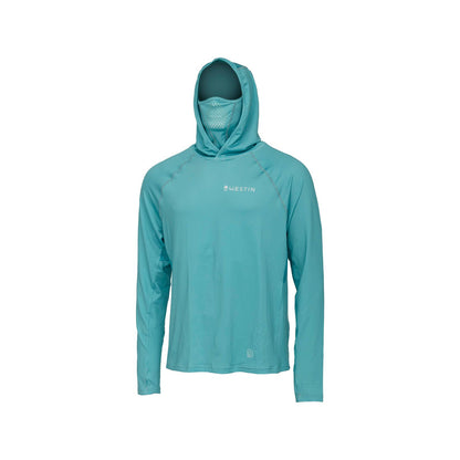 Westin krekls ar garām piedurknēm Bay UPF hoodie sea breeze