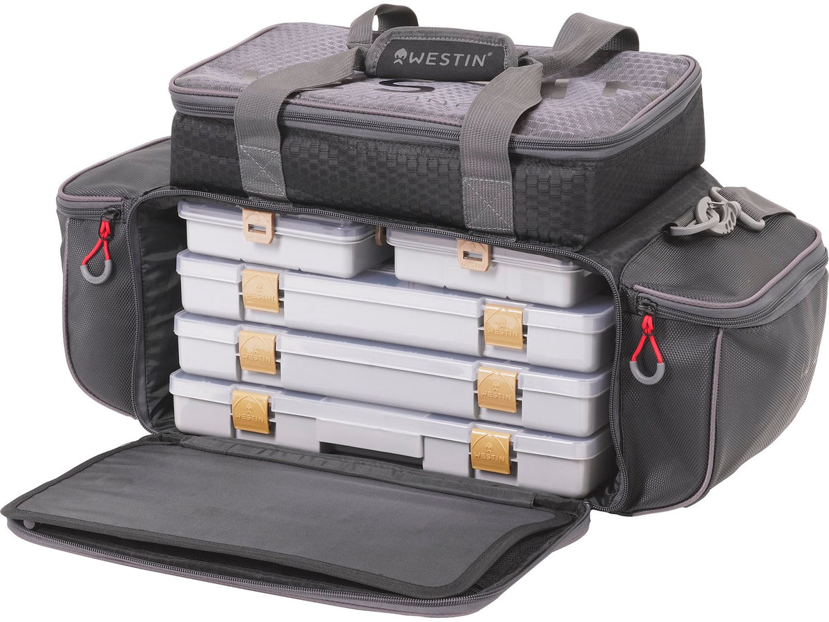 Westin W4 P&T Master Bag L makšķerēšanas soma ar 5 piederumu kastēm