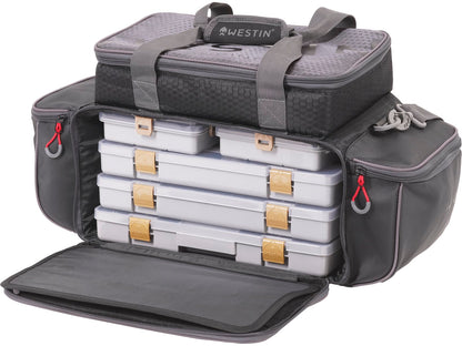 Westin W4 P&T Master Bag L makšķerēšanas soma ar 5 piederumu kastēm