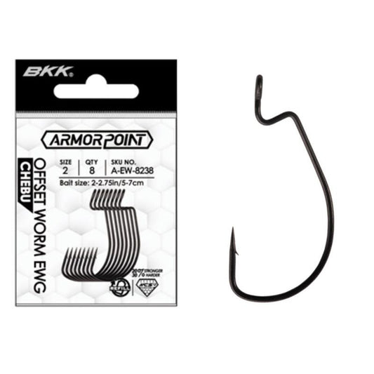 BKK Armor Point Offset Worm EWG – Chebu āķi (Dažādi izmēri)