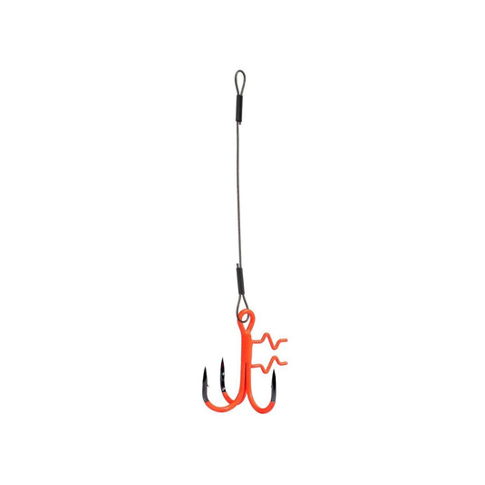 BKK Assist Spear Stinger HD 7x7 Wire Rig (Pike UVO #1/0, 12cm, 46.5kg, 0.9mm) 2 gab. stinger pavadiņa