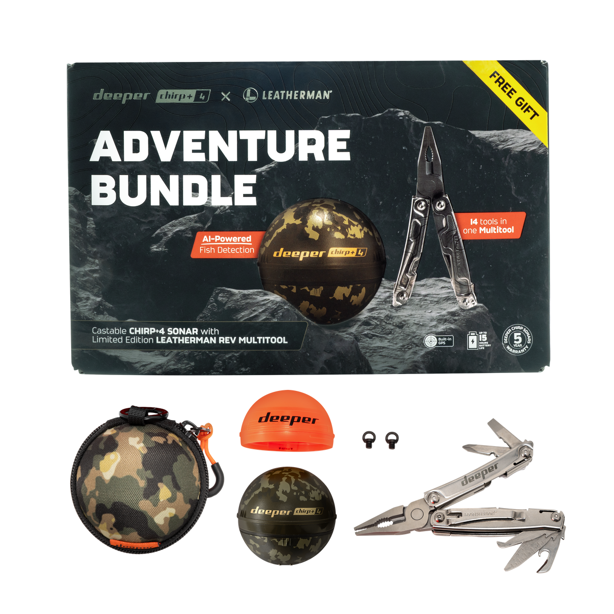 Deeper CHIRP+ 4.0 Adventure Bundle komplekts — papildattēls 2