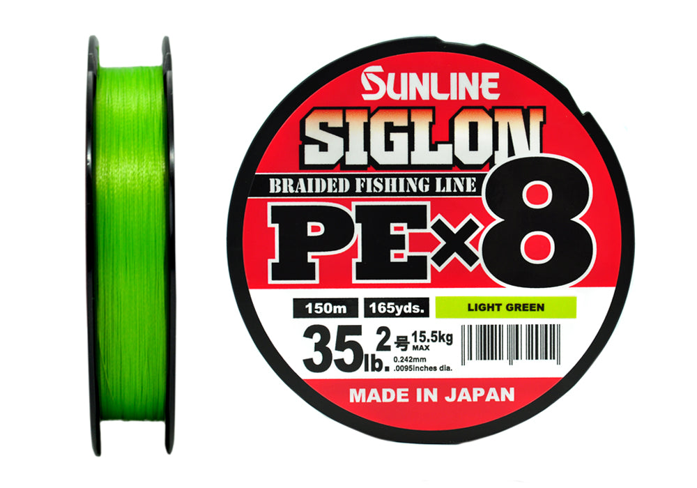 Sunline Siglon PEx8 Light Green 150 m pītā aukla