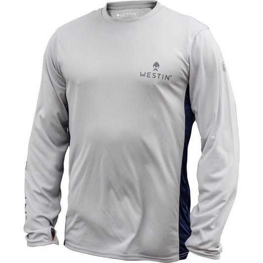 Westin krekls ar garām piedurknēm UPF Grey/Navy Blue