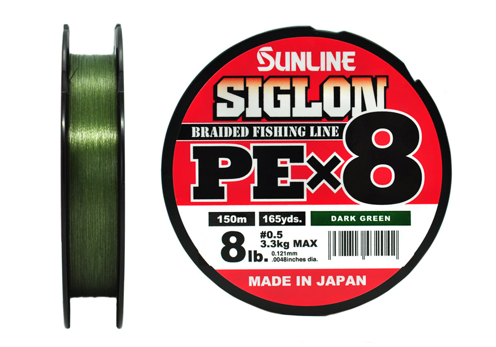 Sunline Siglon PEx8 Dark Green 150 m pītā aukla