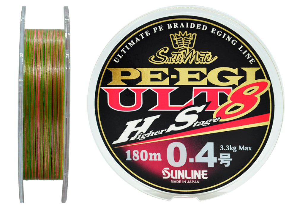 Sunline SM PE EGI ULT HS8 HG 180 m pītā aukla