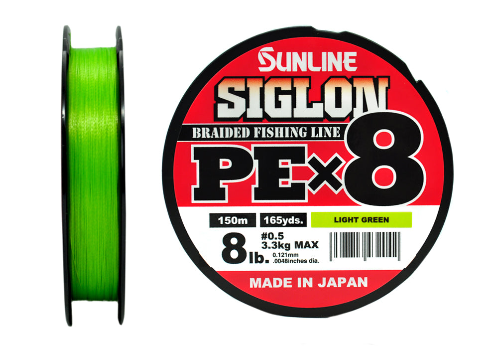 Sunline Siglon PEx8 Light Green 150 m pītā aukla