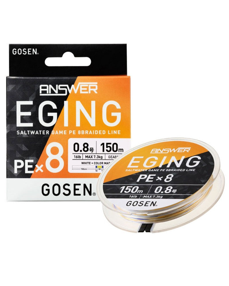 Gosen Answer Eging PEx8 White Base 150 m pītā aukla
