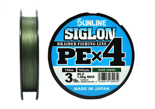 Sunline Siglon PEx4 Dark Green 150 m pītā aukla