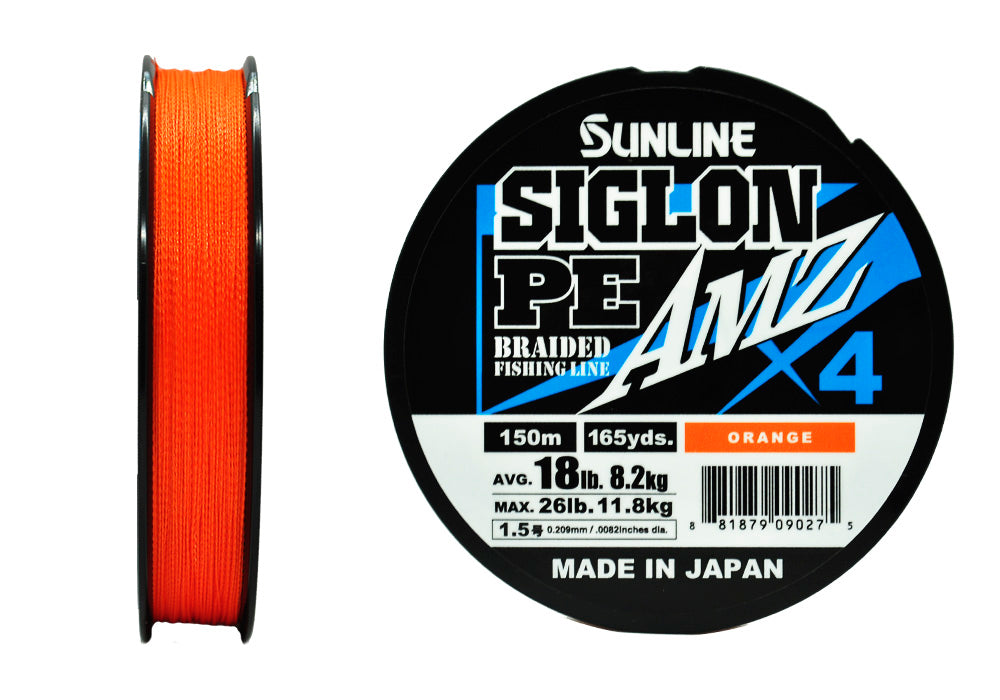 Sunline Siglon PEx4 AMZ Orange 150 m pītā aukla