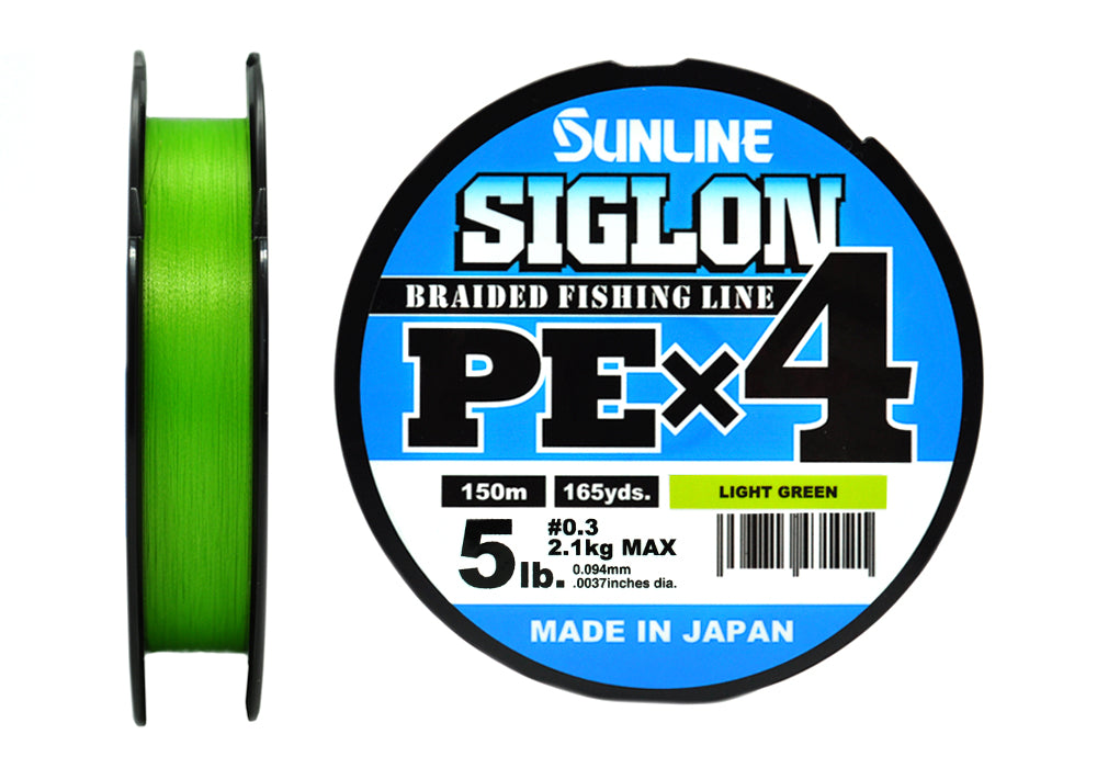 Sunline Siglon PEx4 Light Green 150 m pītā aukla