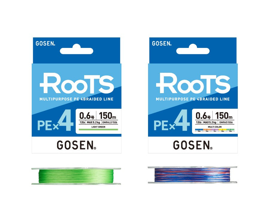 Gosen Roots PEx4 Multi color 150 m pītā aukla