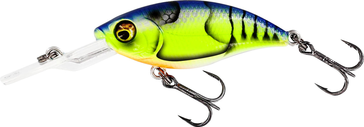 Westin BuzzBite Crankbait 4 cm 4 g lēni peldošs vobleris Chart. Blue Craw