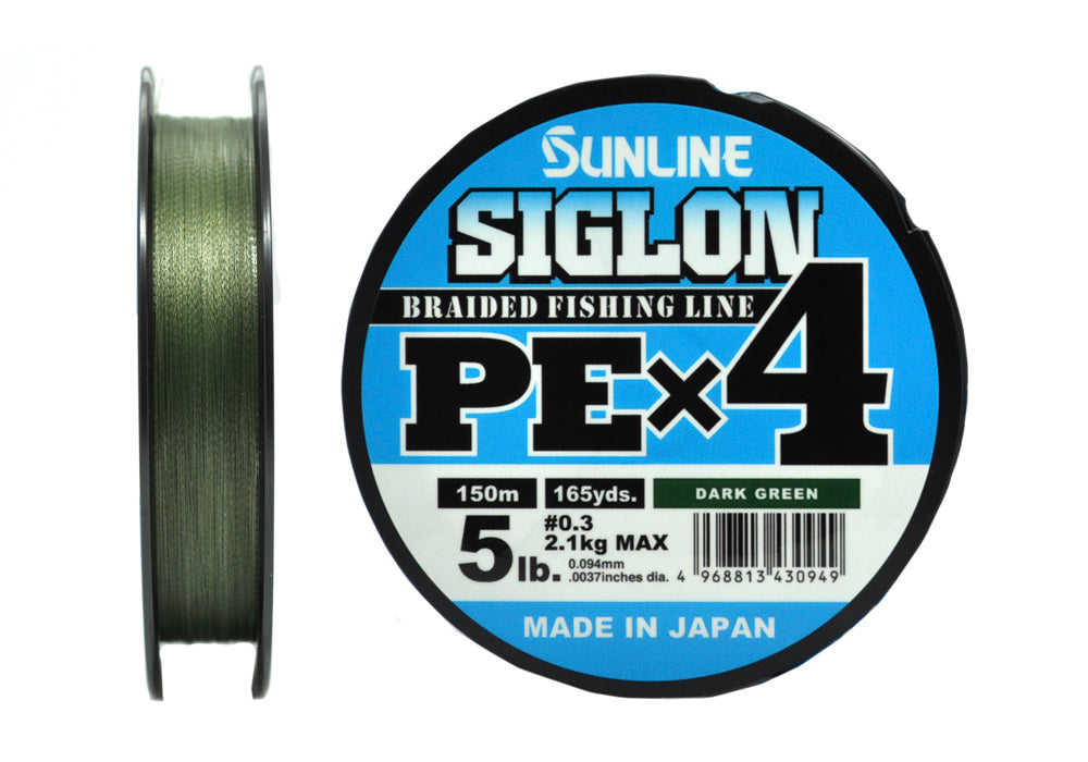Sunline Siglon PEx4 Dark Green 150 m pītā aukla