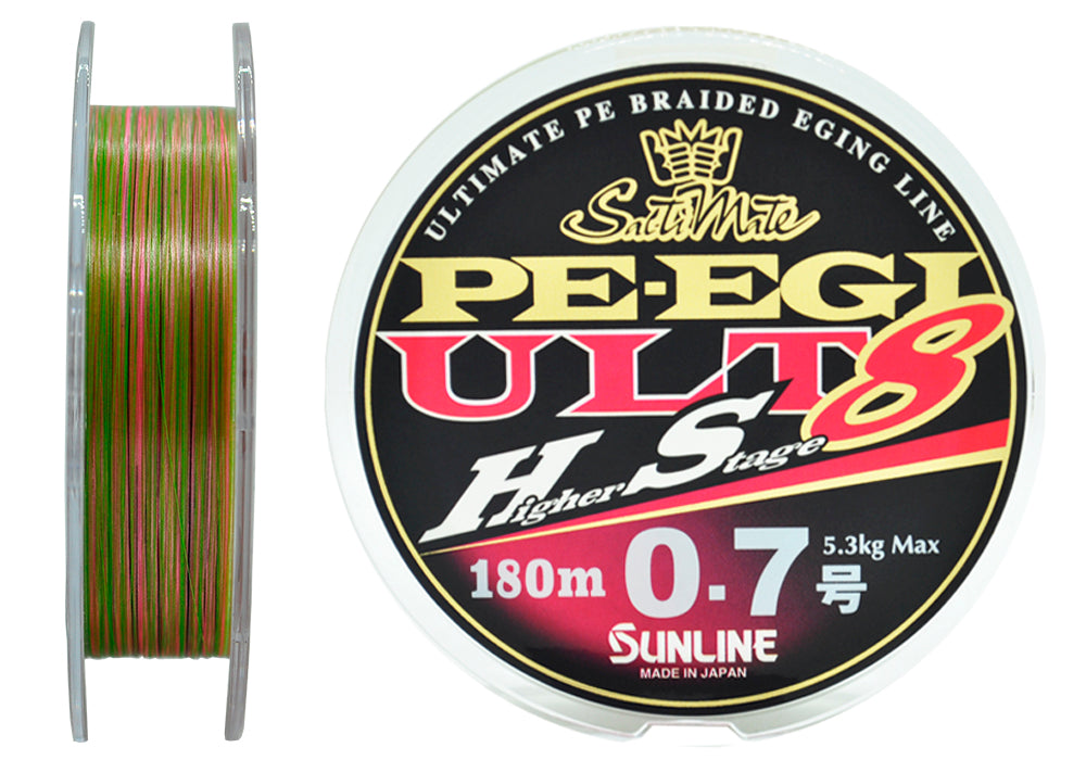 Sunline SM PE EGI ULT HS8 HG 180 m pītā aukla