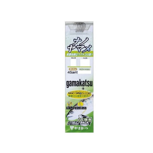 Gamakatsu kabliukai Nano Yamame Nr.5 su pavadėliu # 0,6 45cm pavadiņa