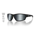 Westin W6 Sport 20 polarizētās saulesbrilles - Matte Black - LB Smoke LM Silver Flash AR Blue