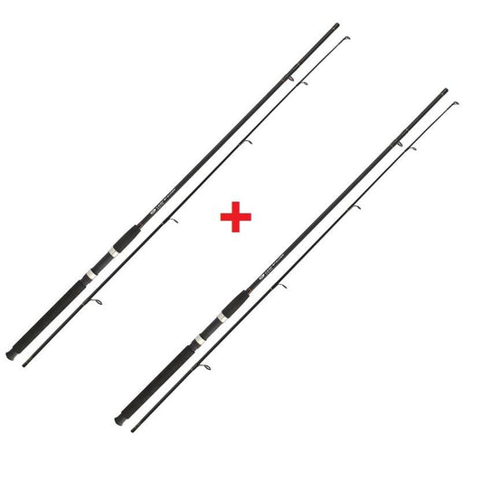 NGT Carp Stalker kāts 8 ft, 2 daļas, melns, 1+1