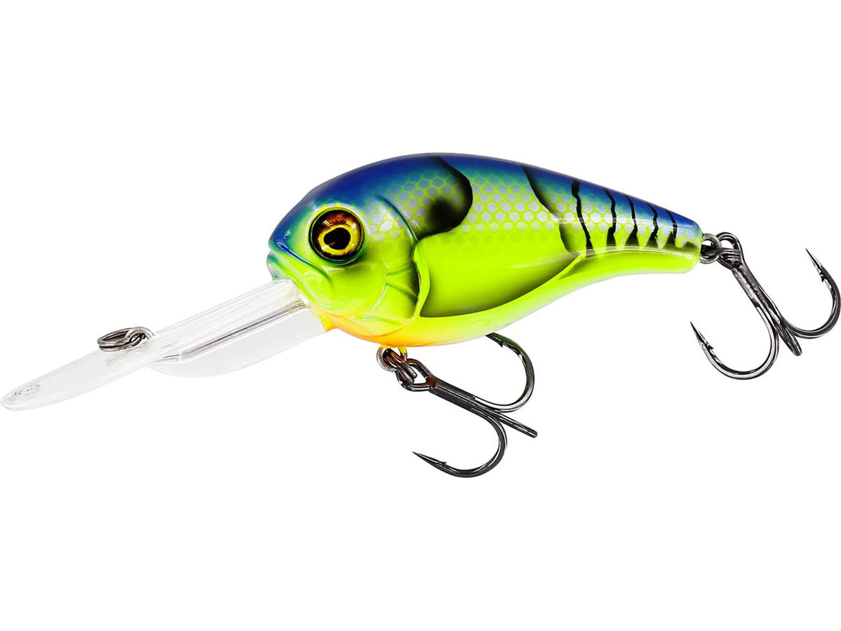 Westin MegaBite DR Crankbait 6 cm 19 g peldošs vobleris Chartreuse Blue Craw