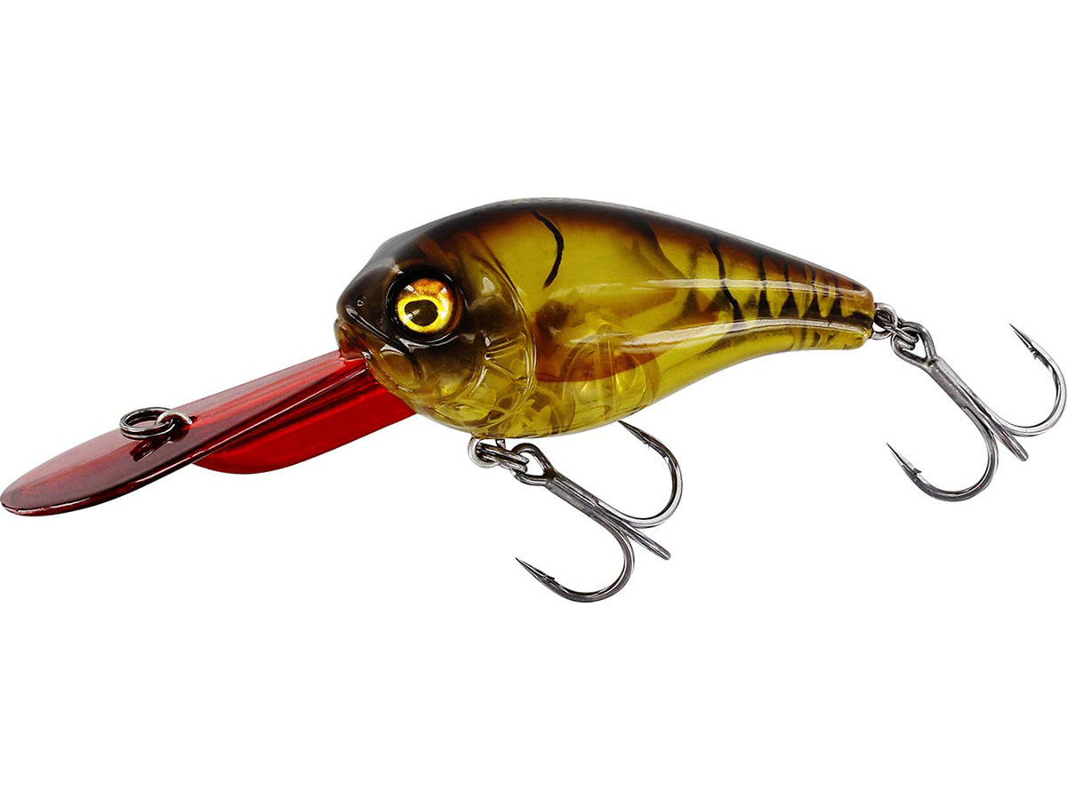 Westin MegaBite DR Crankbait 6 cm 19 g peldošs vobleris Clear Brown Craw