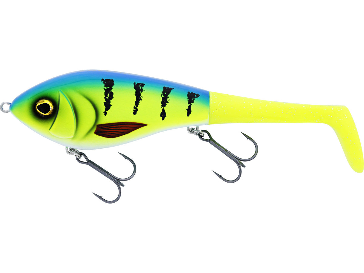 Westin Swim Tail 12 cm 62 g suspendējošs gumijas māneklis - Striped Bluegrass