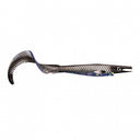 Strike Pro Pig Tail Junior 23 cm 37 g silikona māneklis (1 gab.) - Midnight Shiner